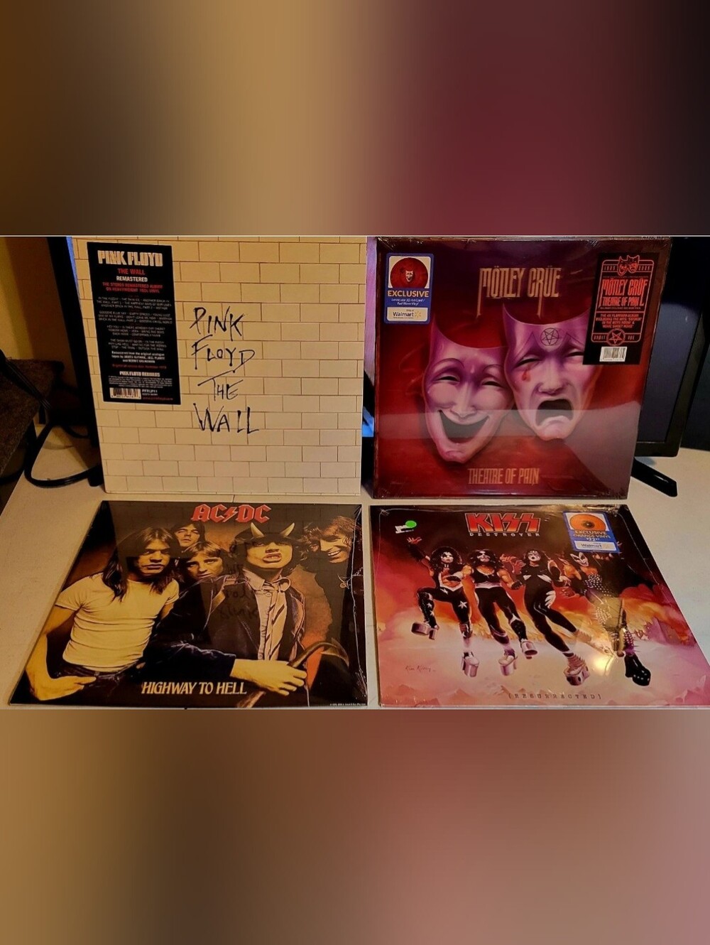 (SOLD)Vinyl Lp 1980s Album Rock Music Lot | Pink Floyd | Kiss | Motley Crue